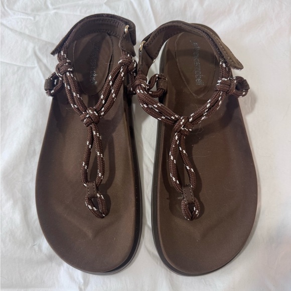 Jeffrey Campbell Shoes - Jeffrey Campbell  Brown Rope T-Strap Sandals